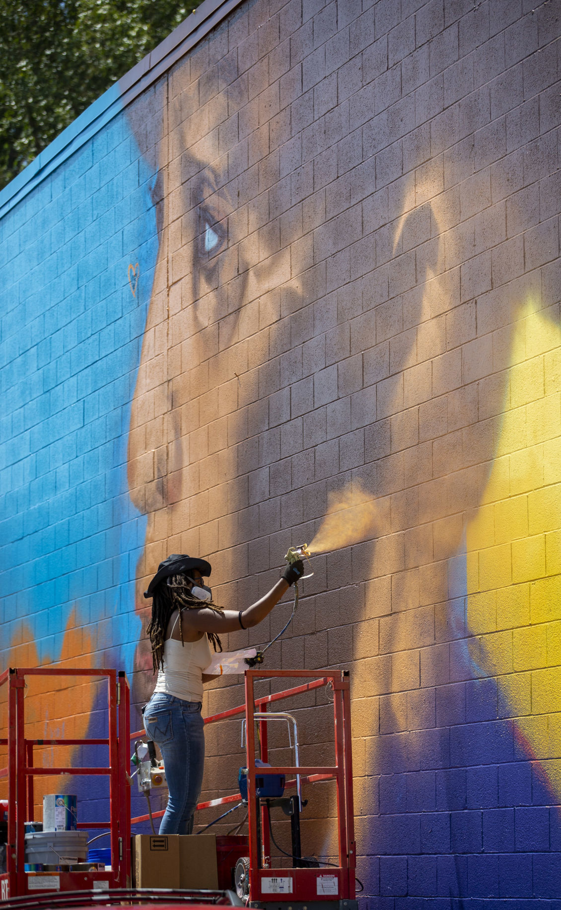 Black cowboys mural